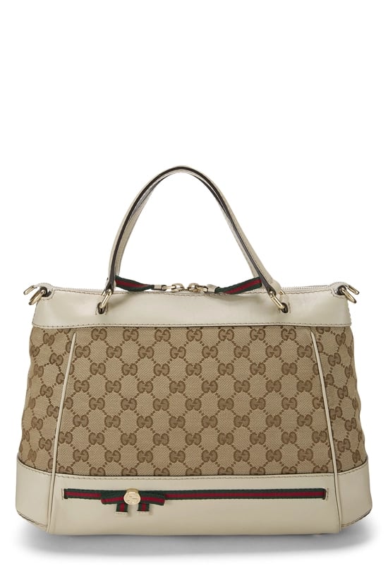 White Original GG Canvas Mayfair Convertible Handbag