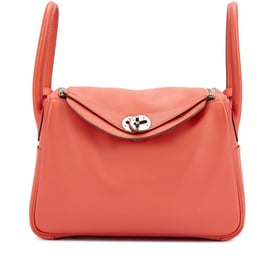 Hermes Flamingo Evercolor Lindy 26 Palladium Hardware, 2014