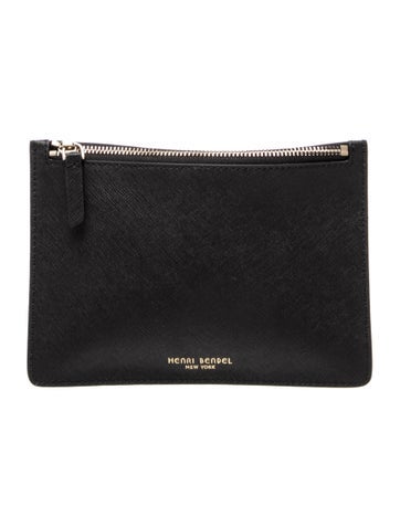 Saffiano Leather Clutch