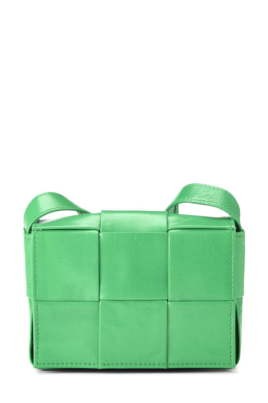 Bottega Veneta Green Maxi Intrecciato Candy Cassette Crossbody