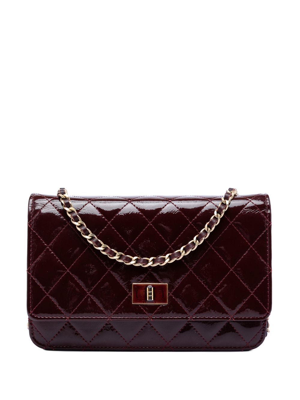 2013-2014 Quilted Patent Reissue 2.55 Wallet On Chain crossbody bag