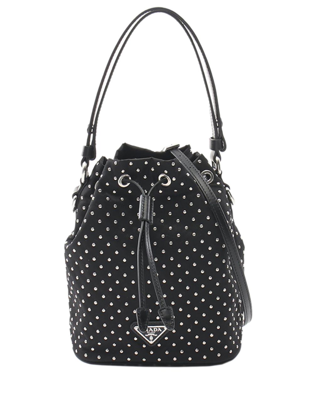 2013-2026 Studded Tessuto bucket bag