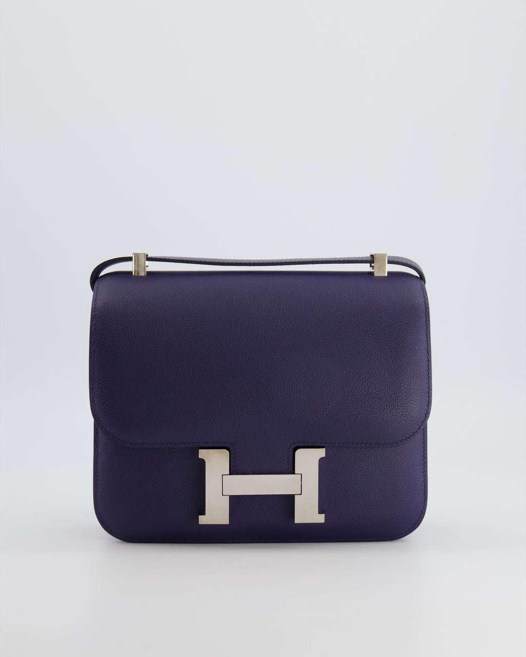 Hermès Constance 24 Bag in Bleu Saphir Evercolor Leather with Palladium Hardware
