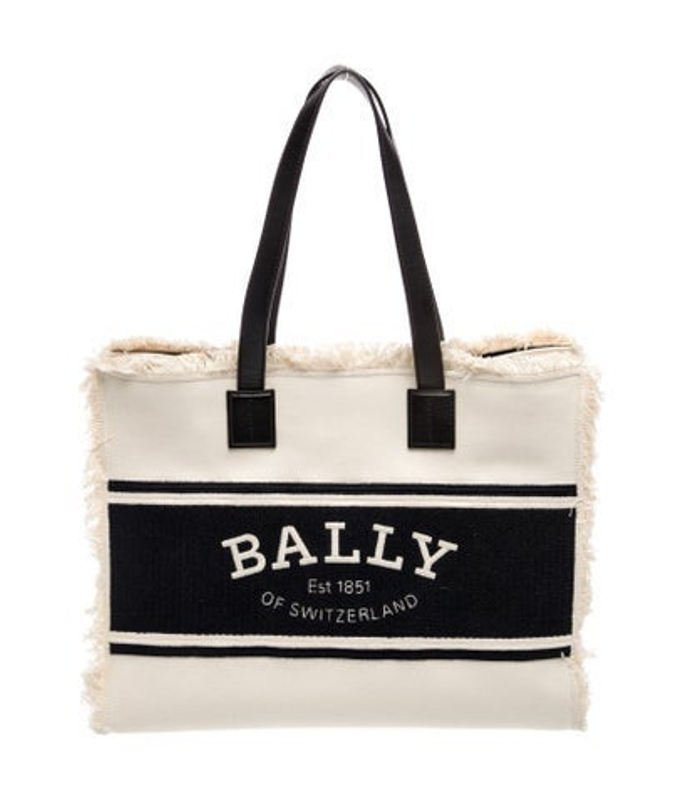 Bally Canvas Top Handle Bag