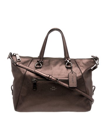 Leather Top Handle Bag