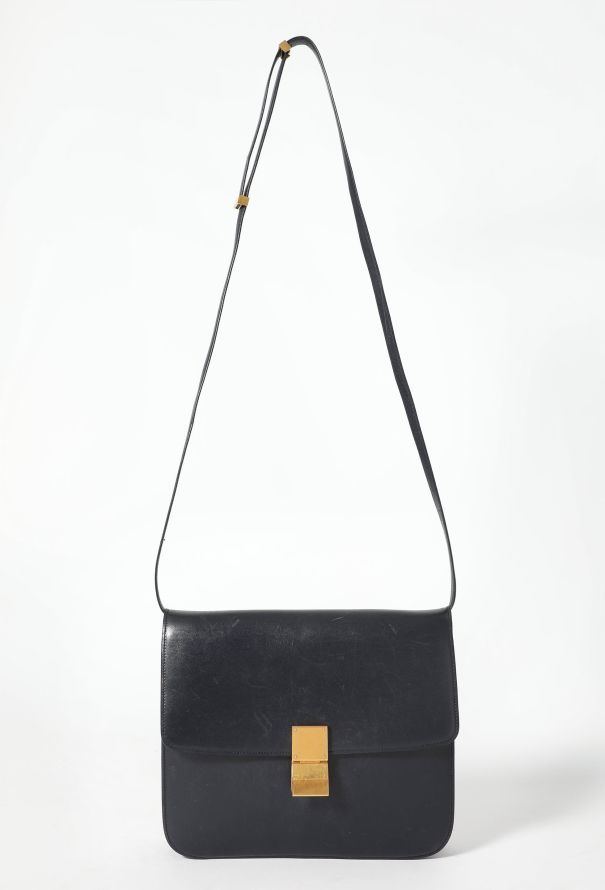 Celine Classic Box Large Bag in Navy