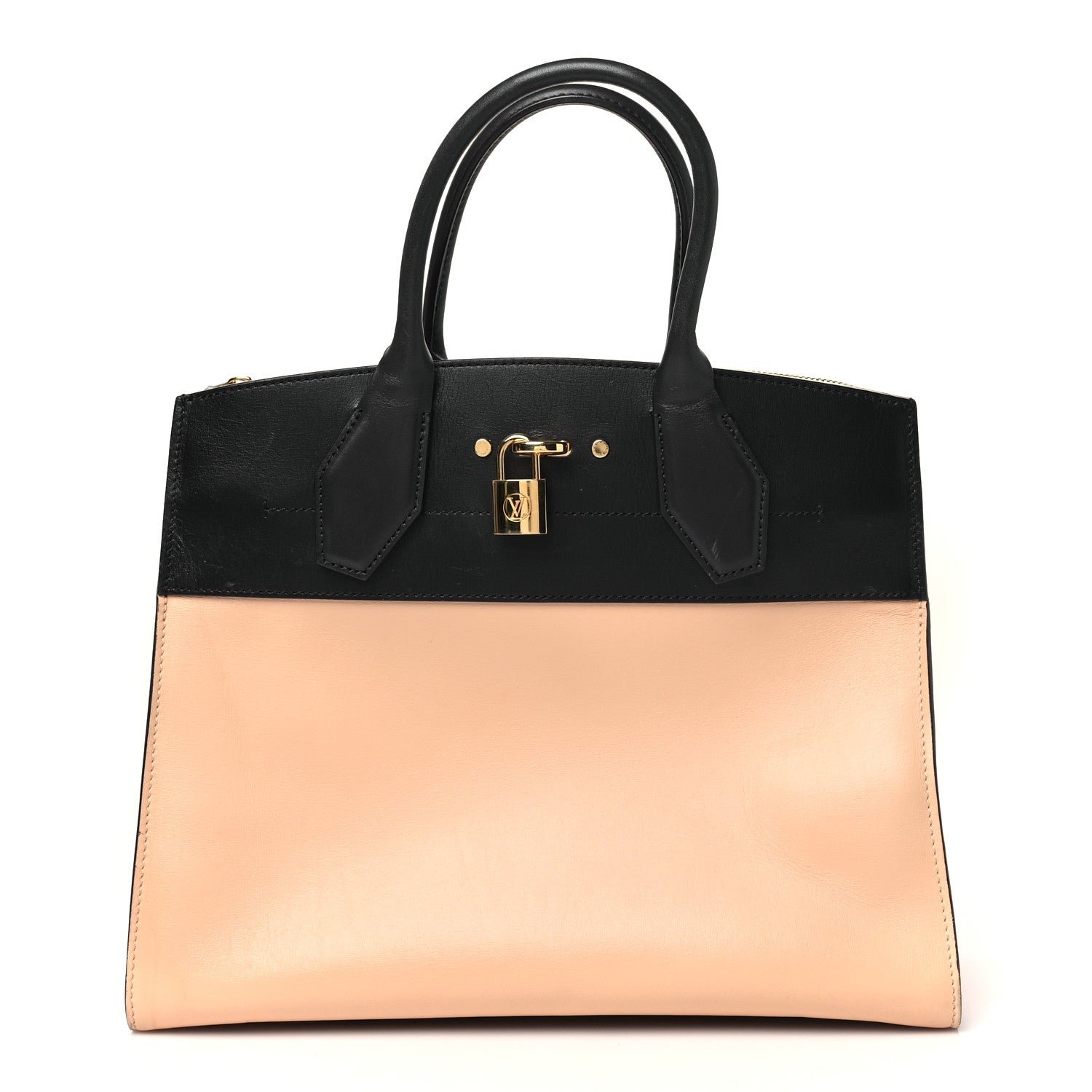 Louis Vuitton Calfskin City Steamer MM Vanilla Black