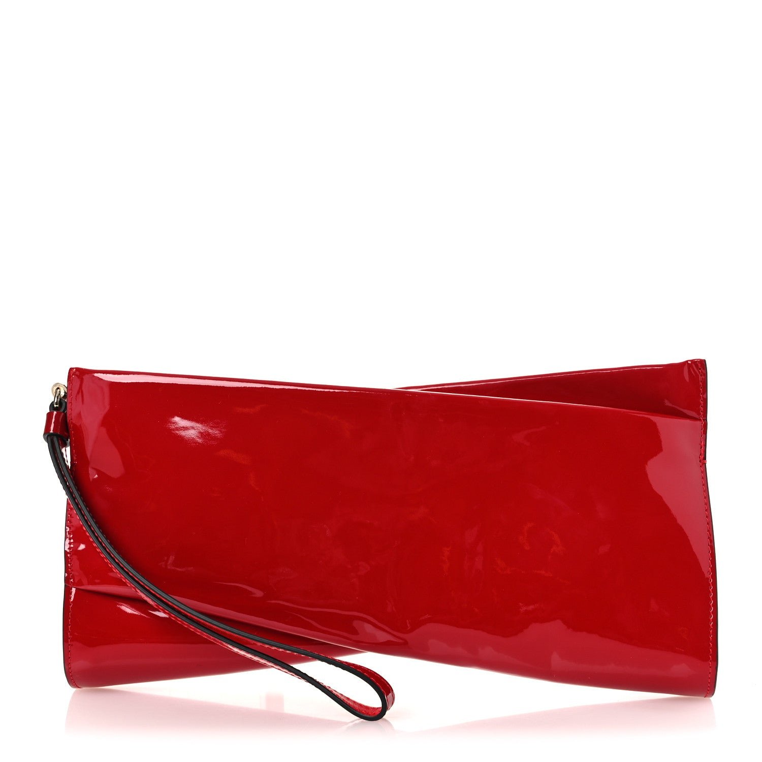 Christian Louboutin Patent Psychic Loubitwist Clutch Loubi
