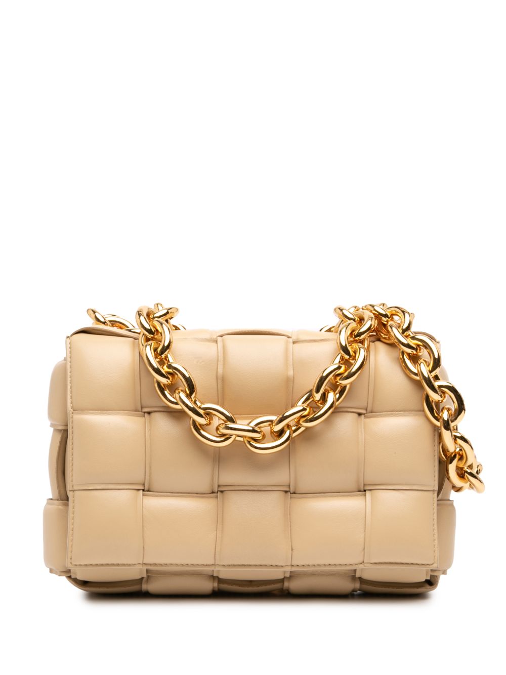 Bottega Veneta 2010-2026 Nappa Intrecciato Padded Chain Cassette satchel