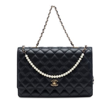 CC Quilted Lambskin Fantasy Pearl Single Flap