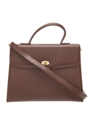 Leather Top Handle Bag