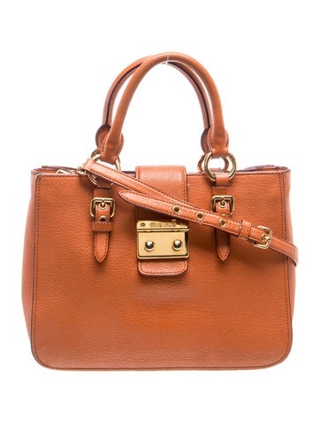 Leather Top Handle Bag