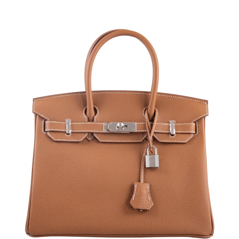 Hermes Hermès Birkin 30 Gold Togo Palladium Hardware