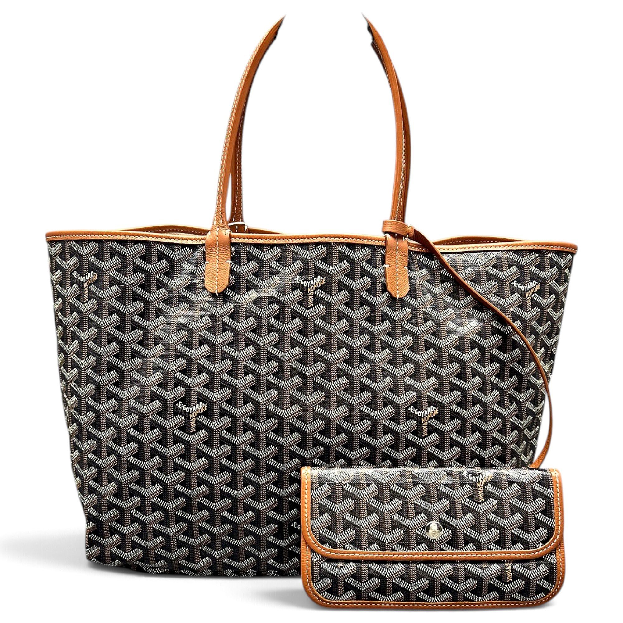 Goyard Saint-Louis leather handbag