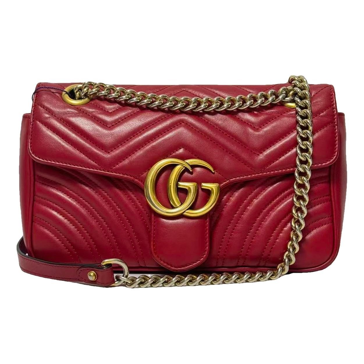 GG Marmont Flap leather crossbody bag