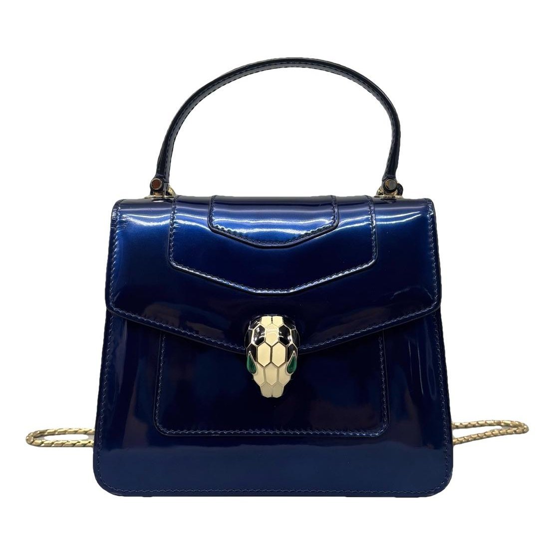 Serpenti leather handbag