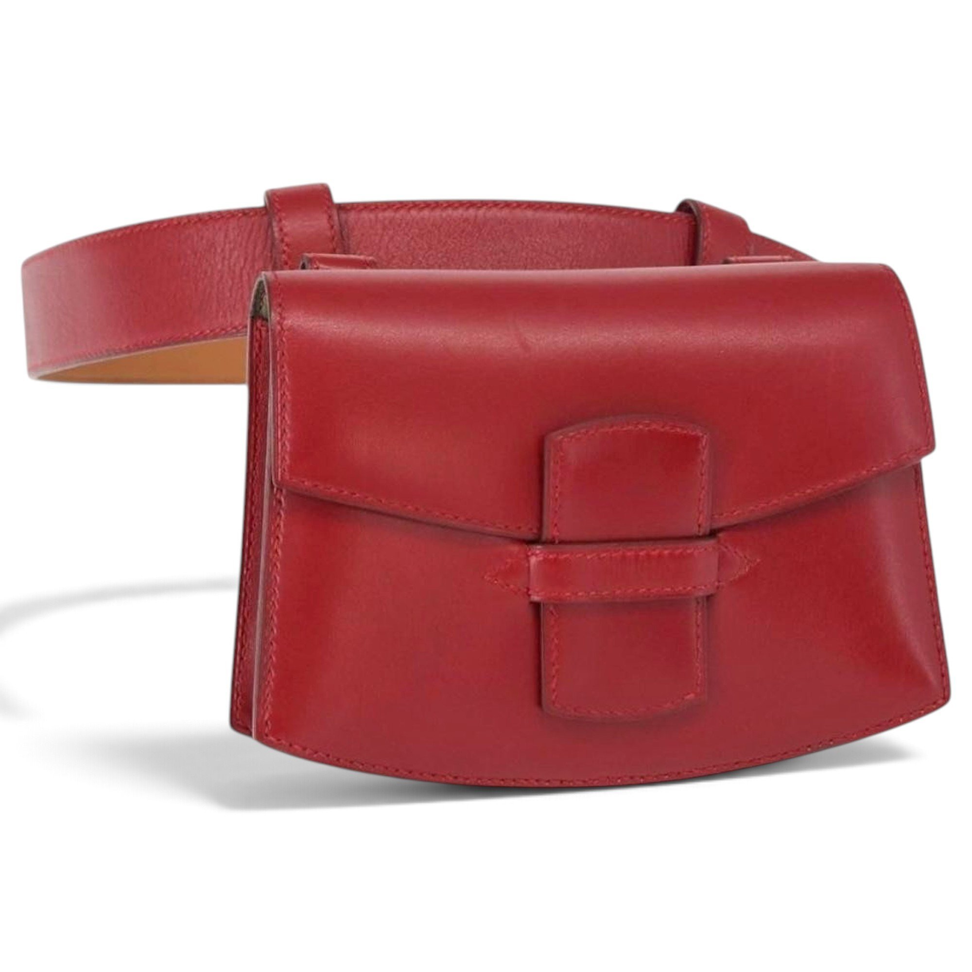 H leather handbag
