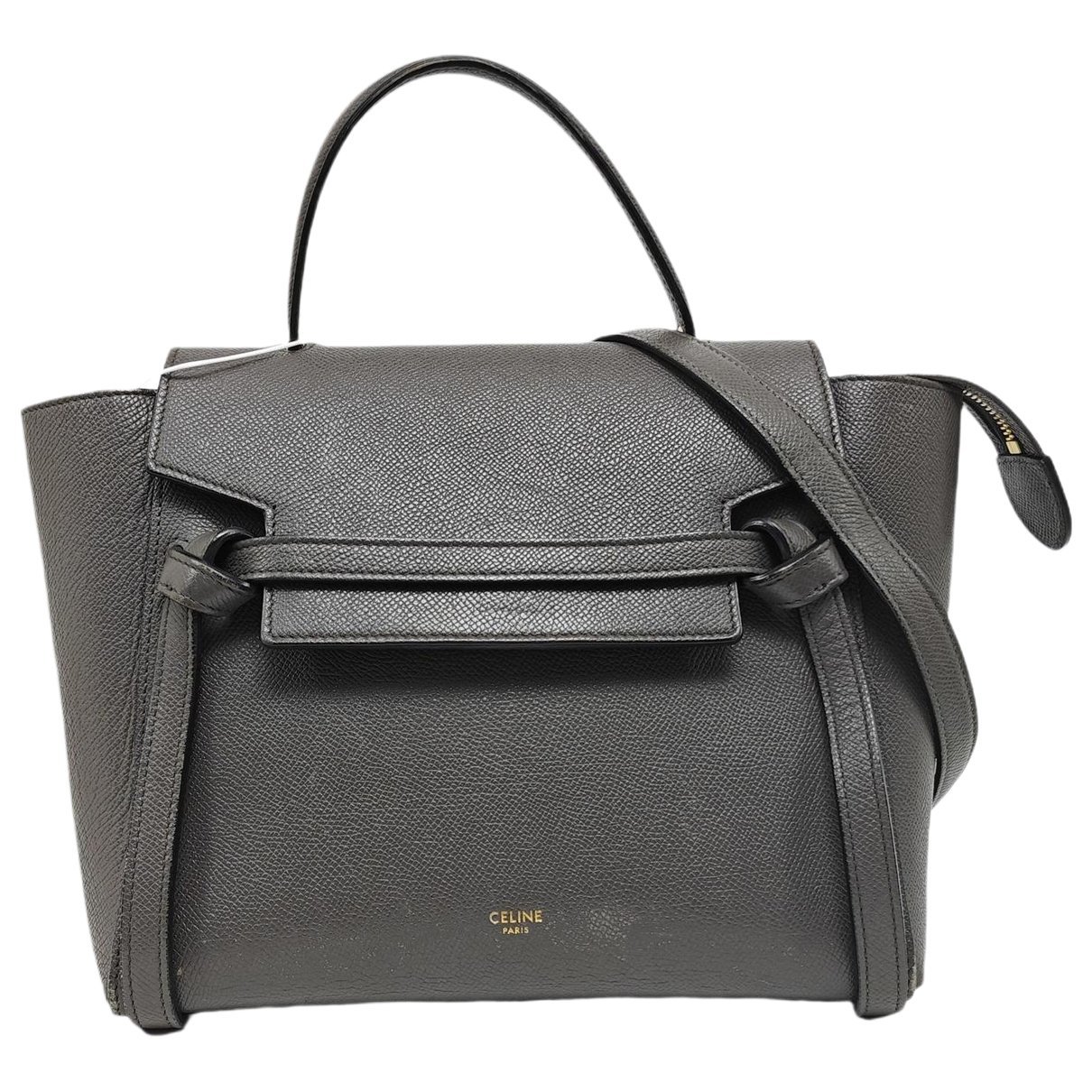 Belt leather crossbody bag