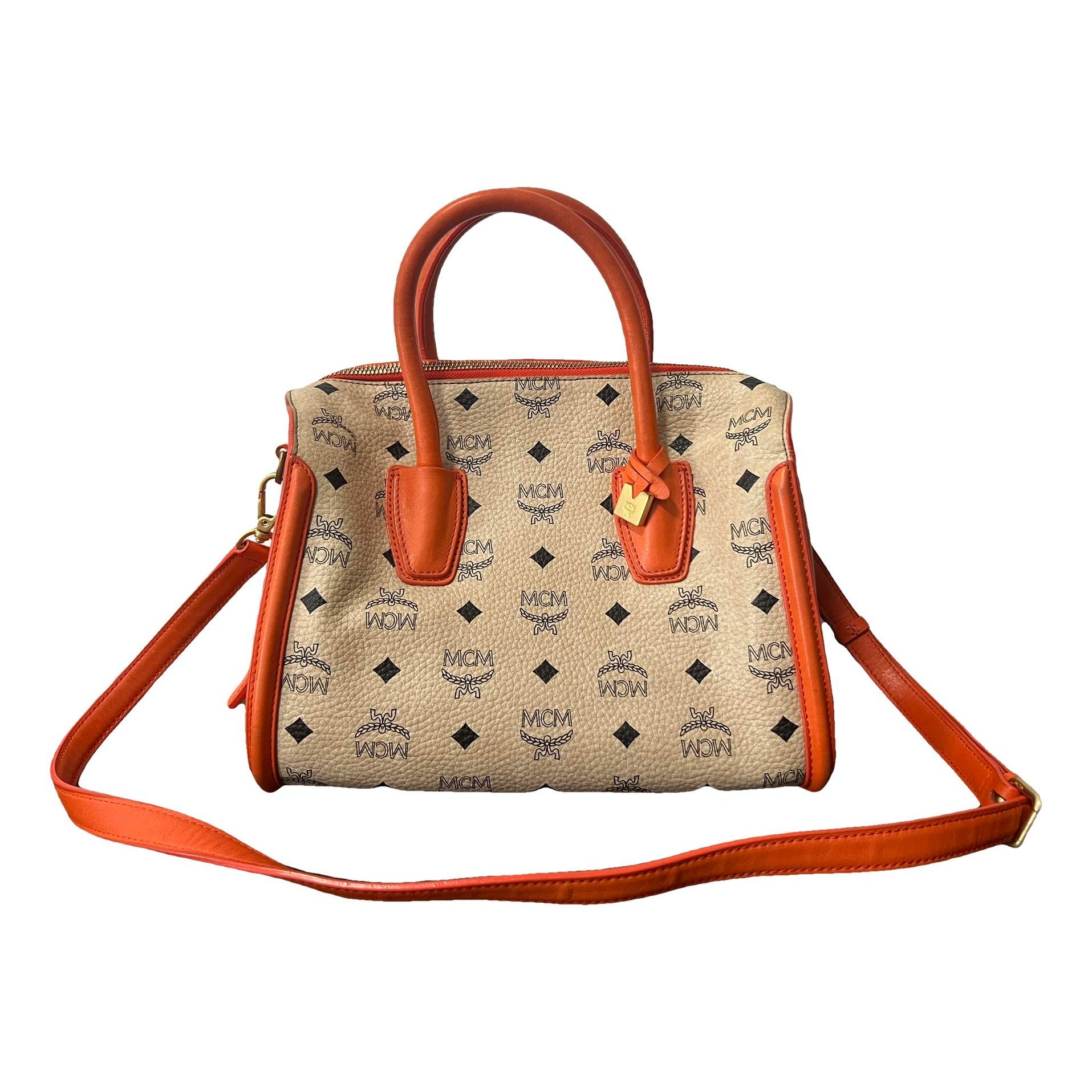 Boston leather bowling bag