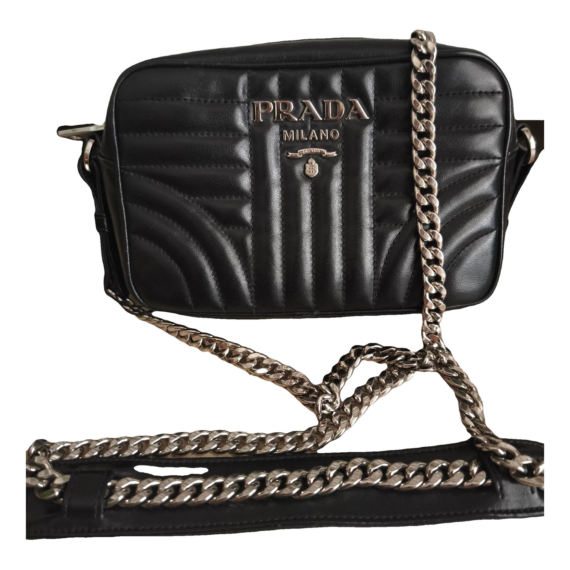 Diagramme leather crossbody bag