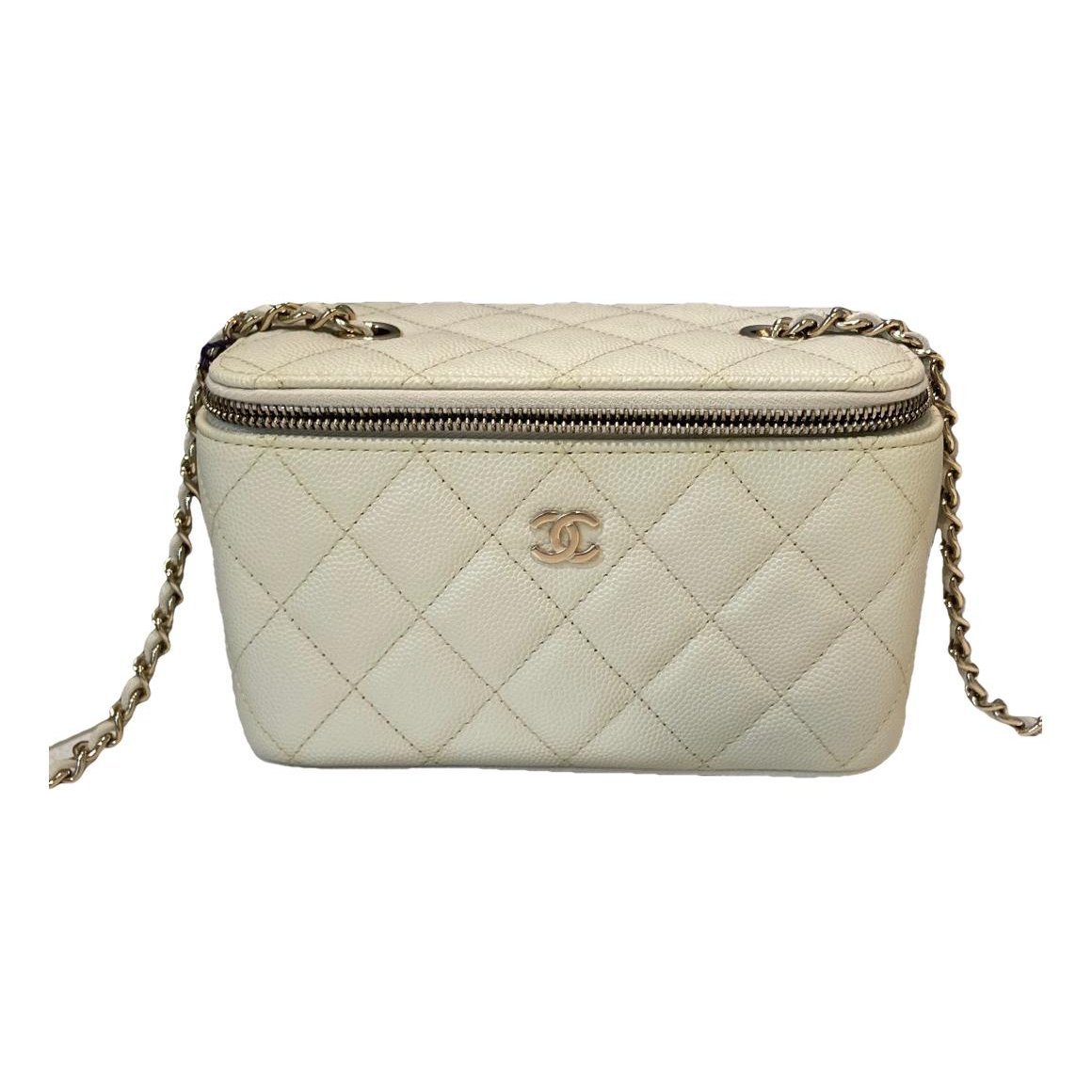 Vanity leather handbag