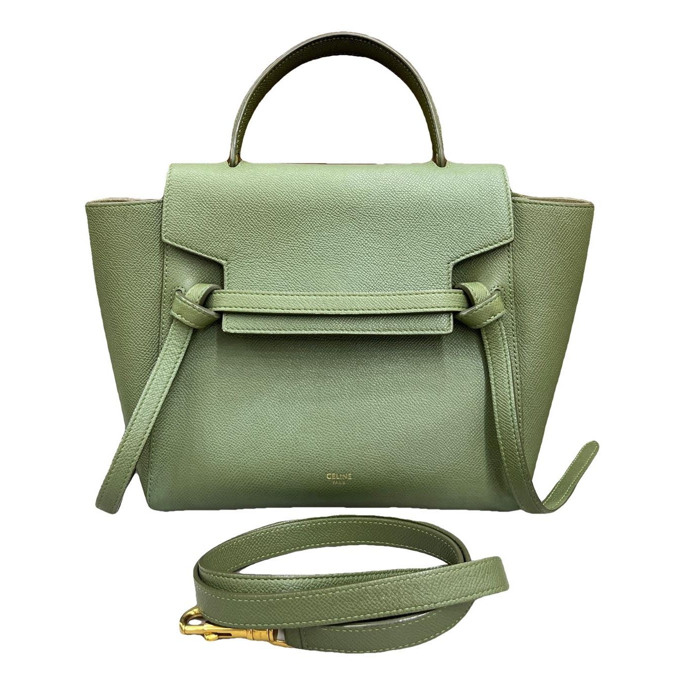 Belt leather handbag