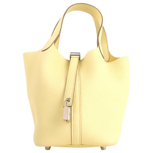 Picotin leather tote