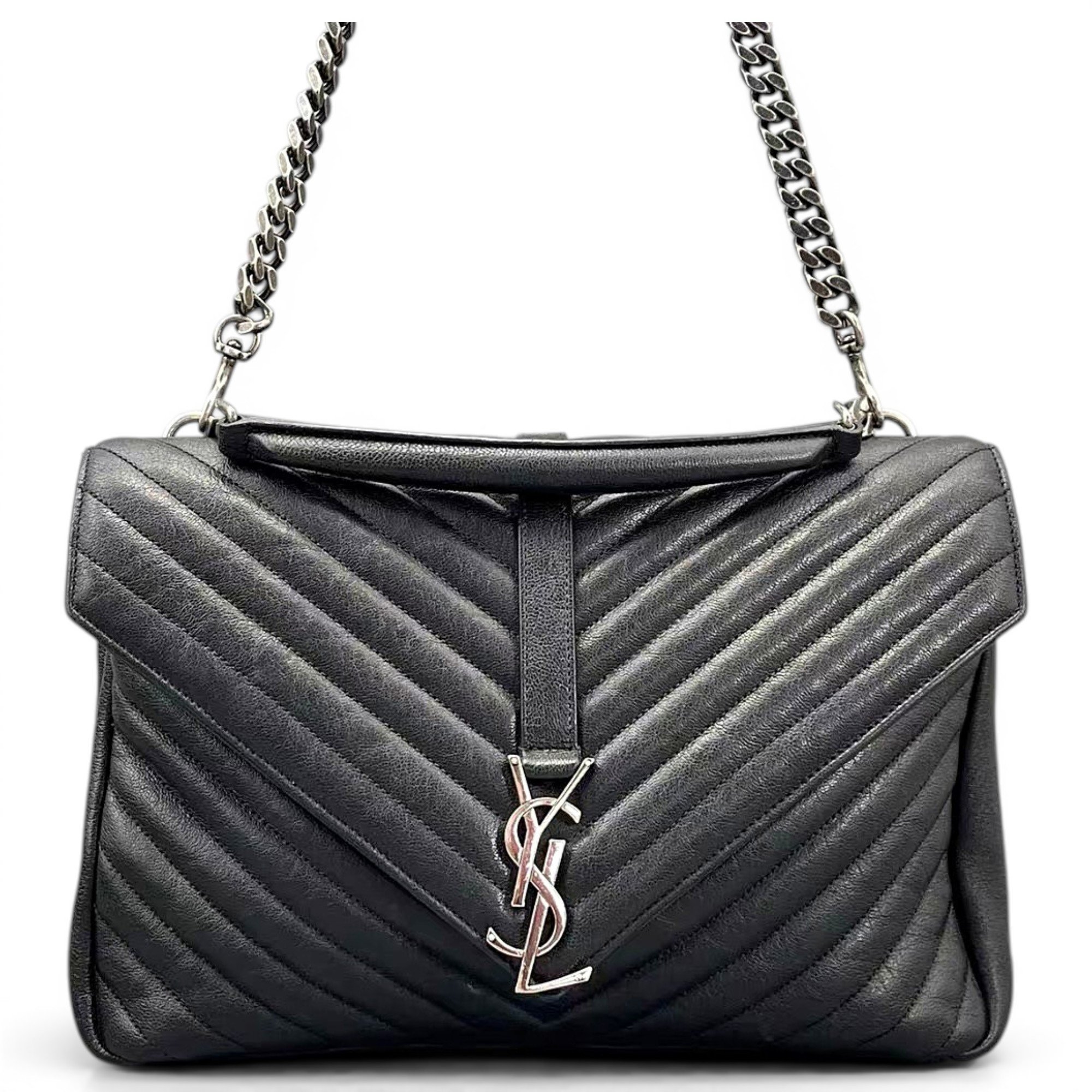 Collége monogramme leather handbag