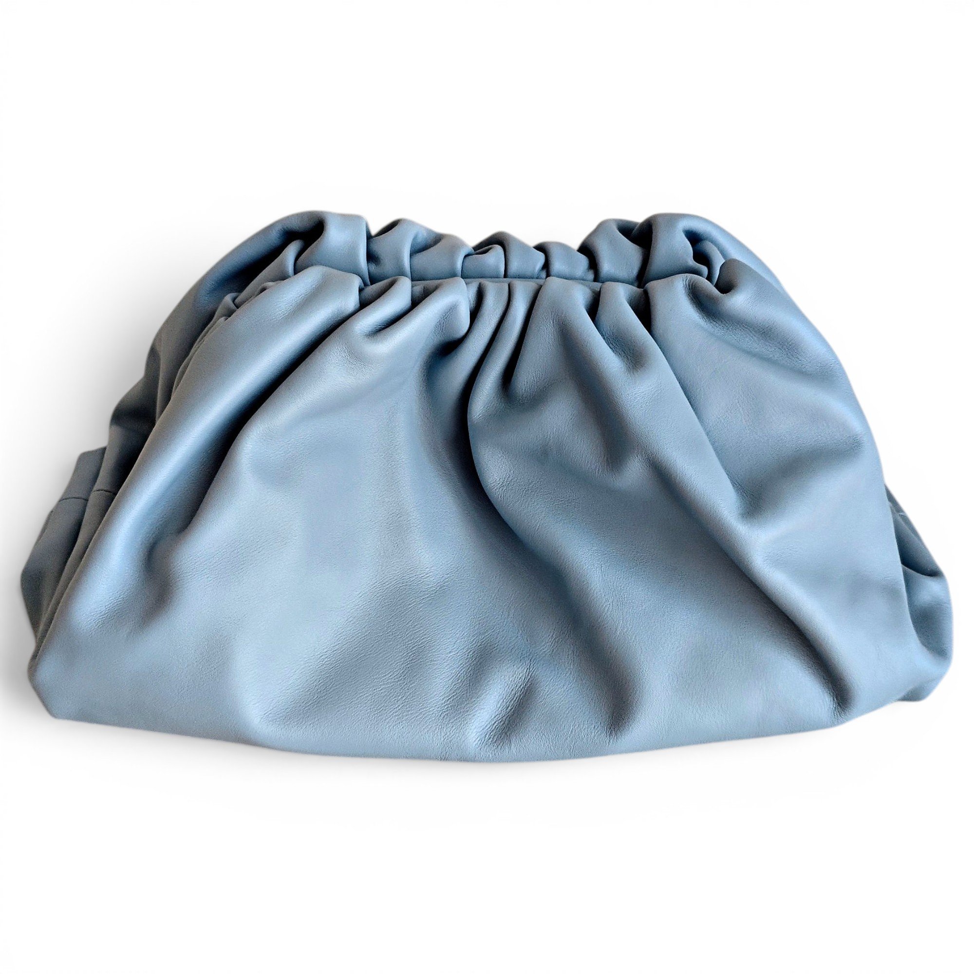 Pouch leather clutch bag