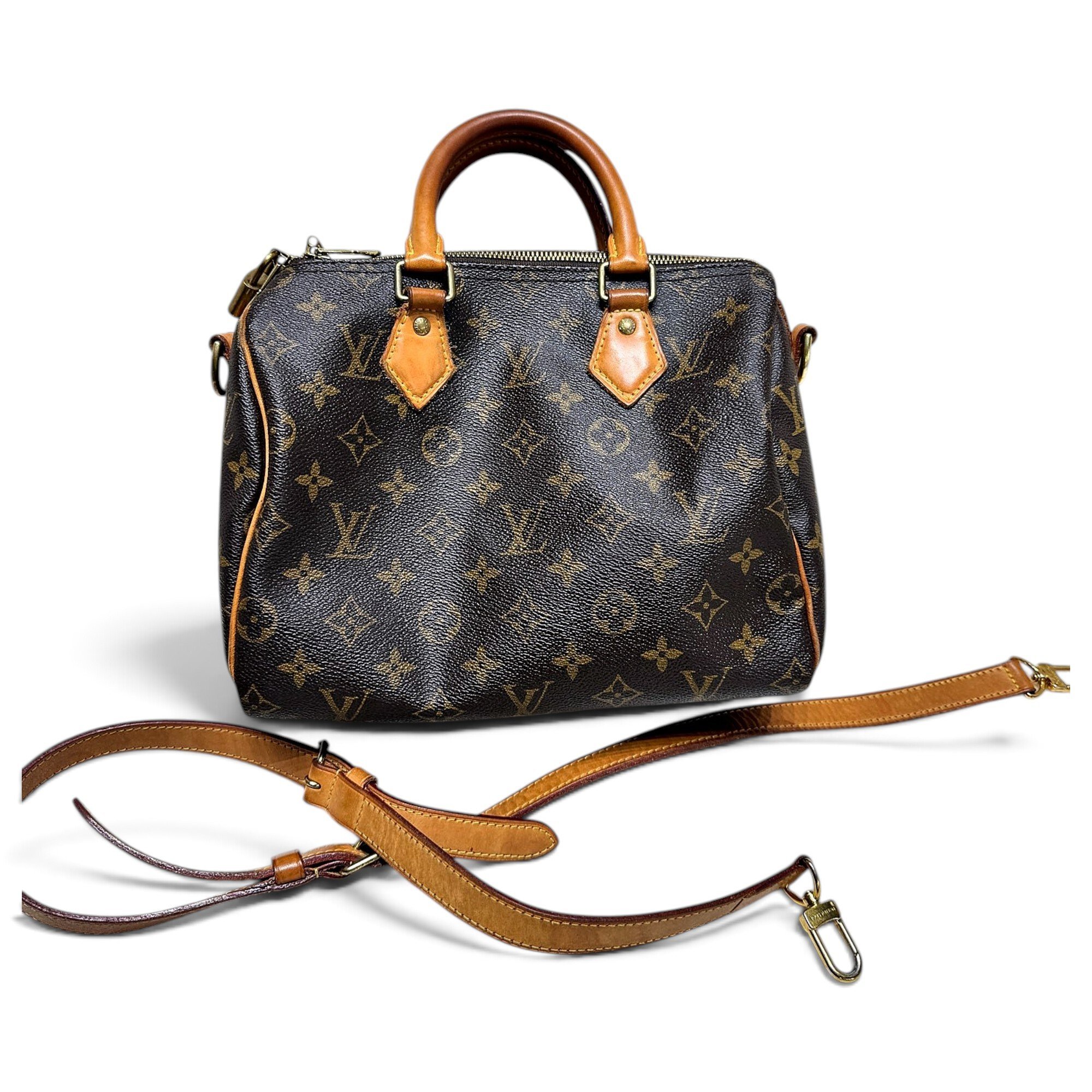 Speedy leather handbag