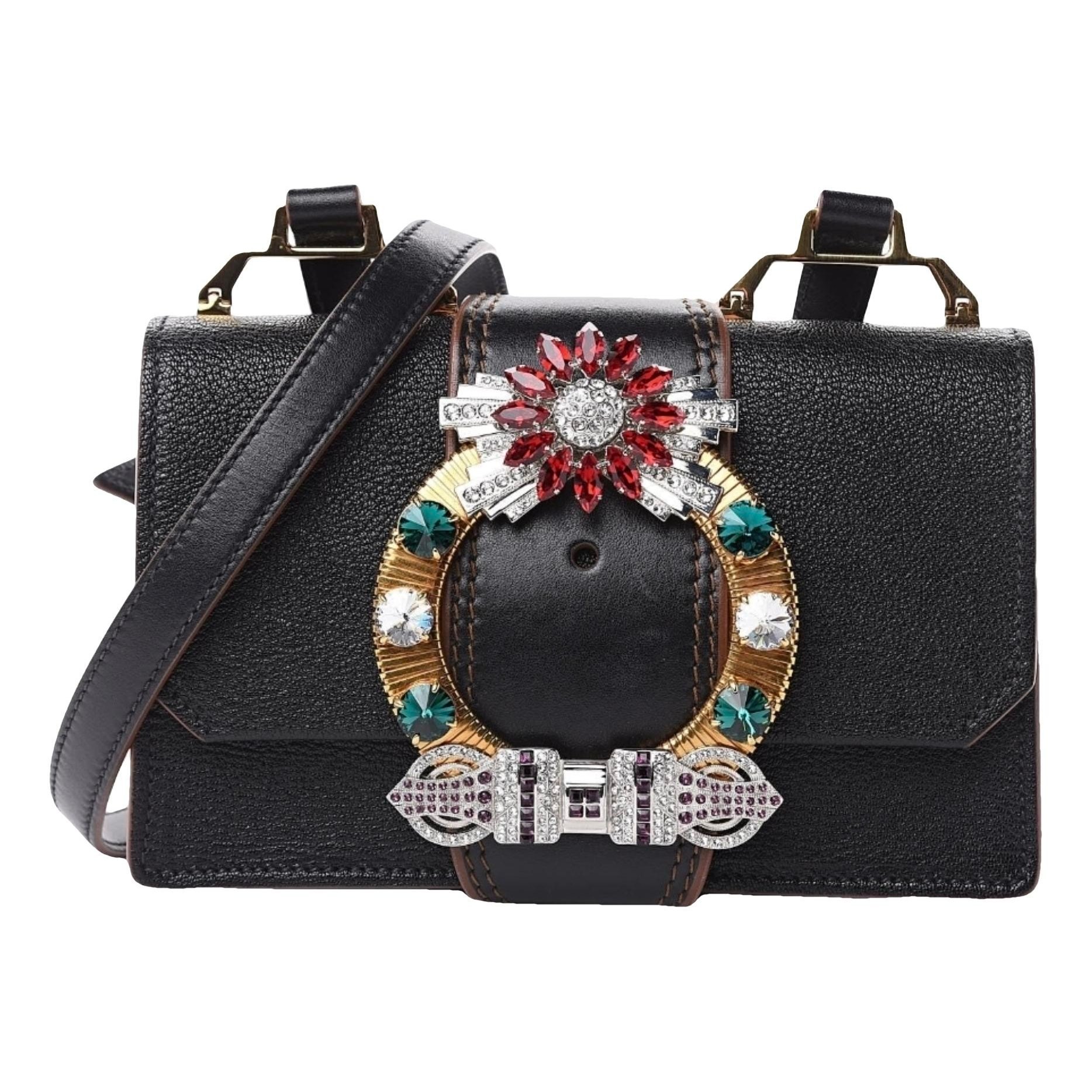 Miu Lady leather handbag