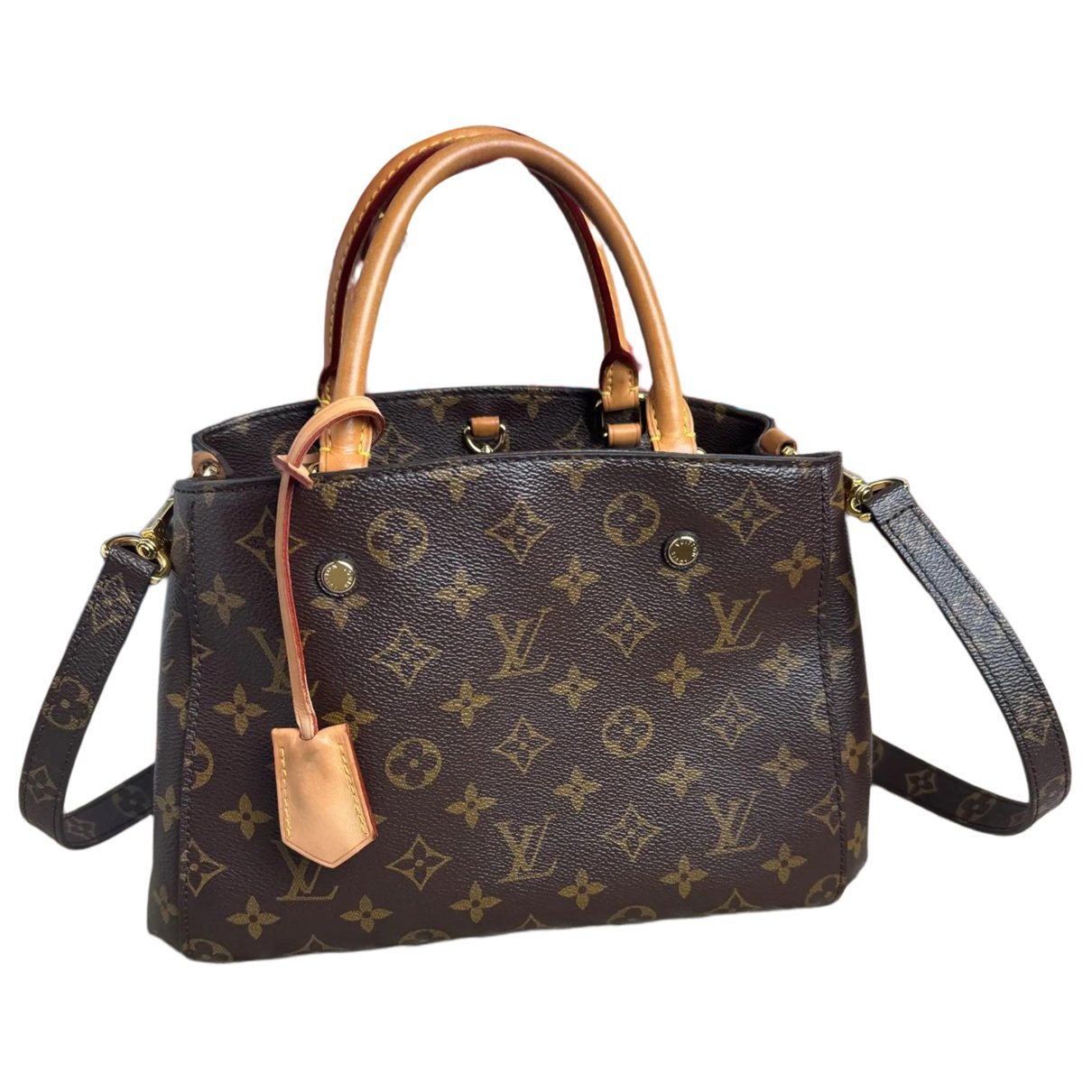 Montaigne vinyl handbag