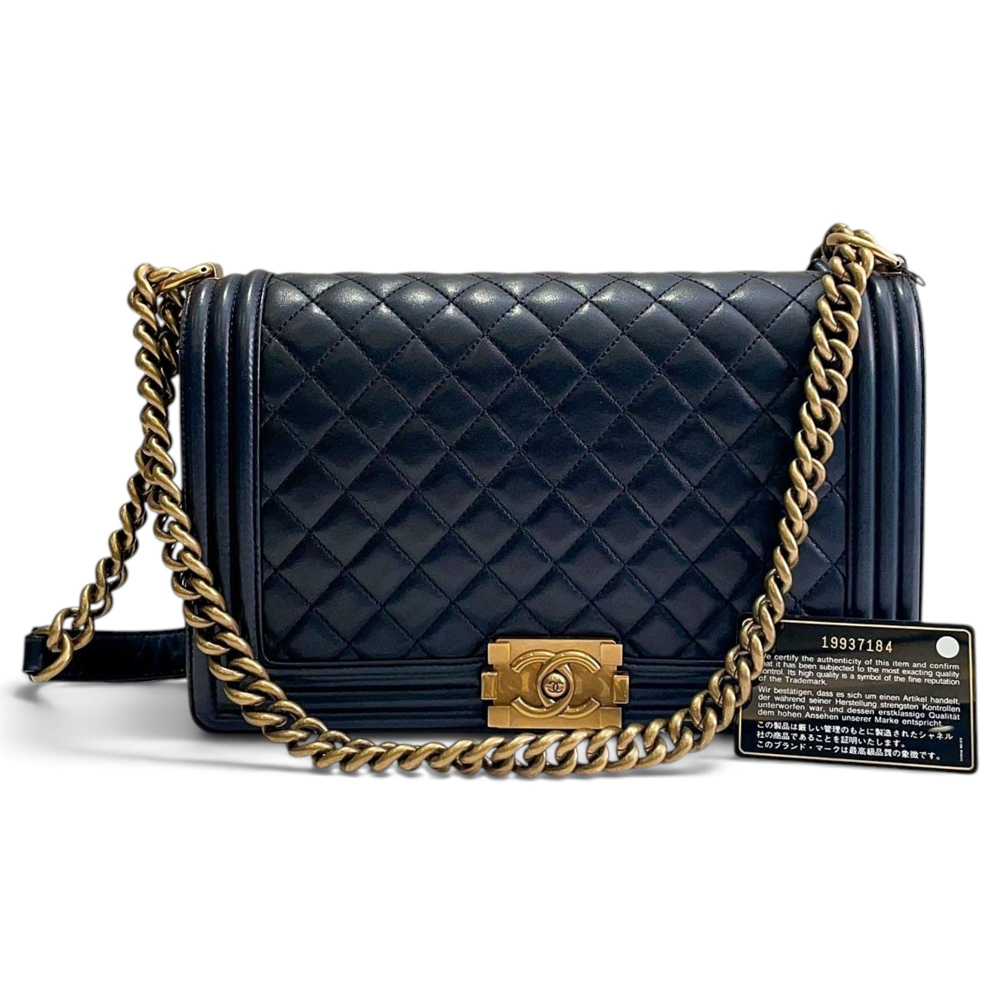 Boy leather crossbody bag