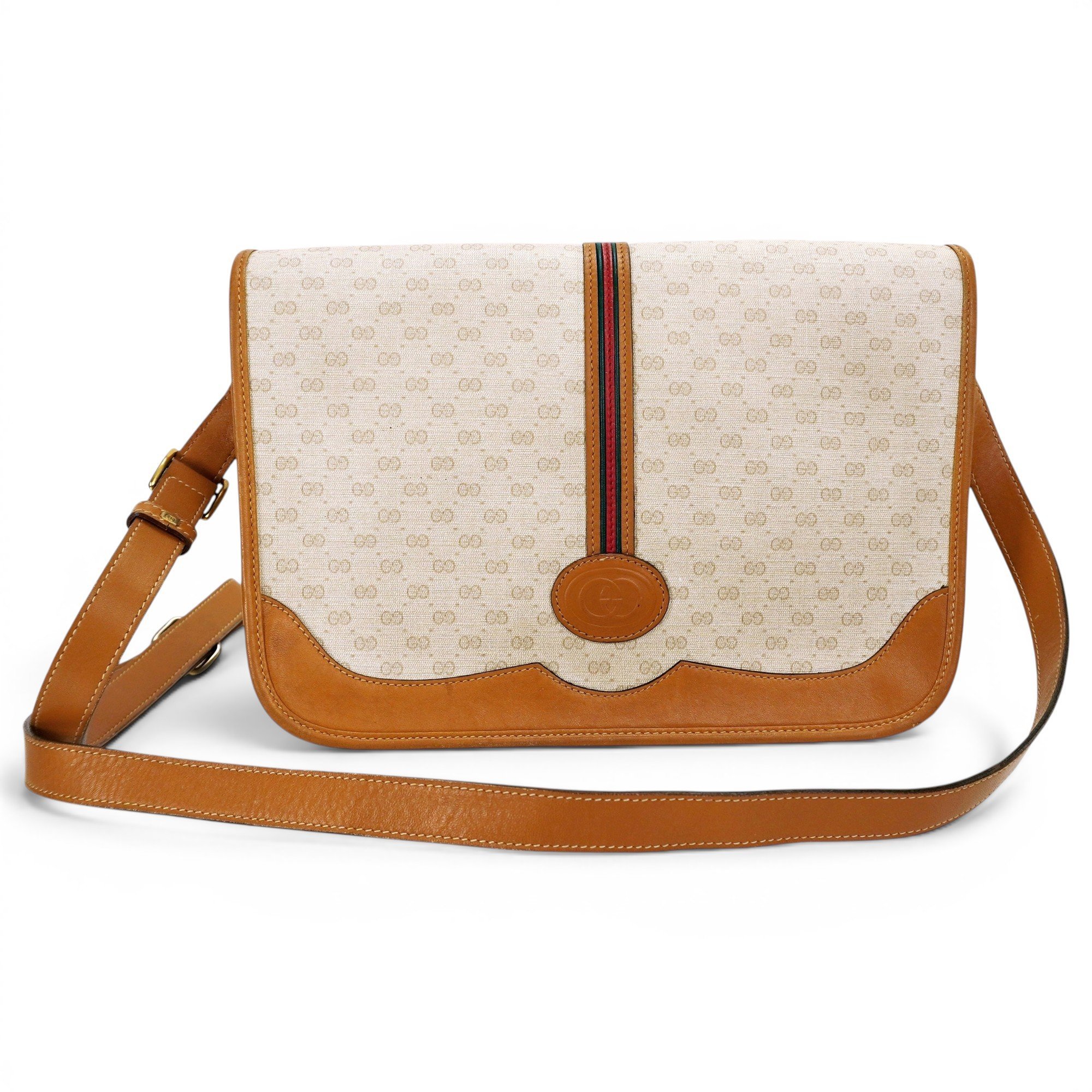 Ophidia Flap Top Handle leather crossbody bag