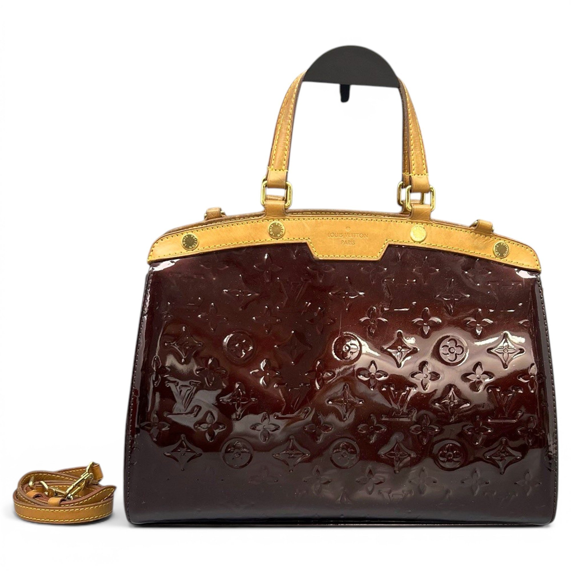 Patent leather tote