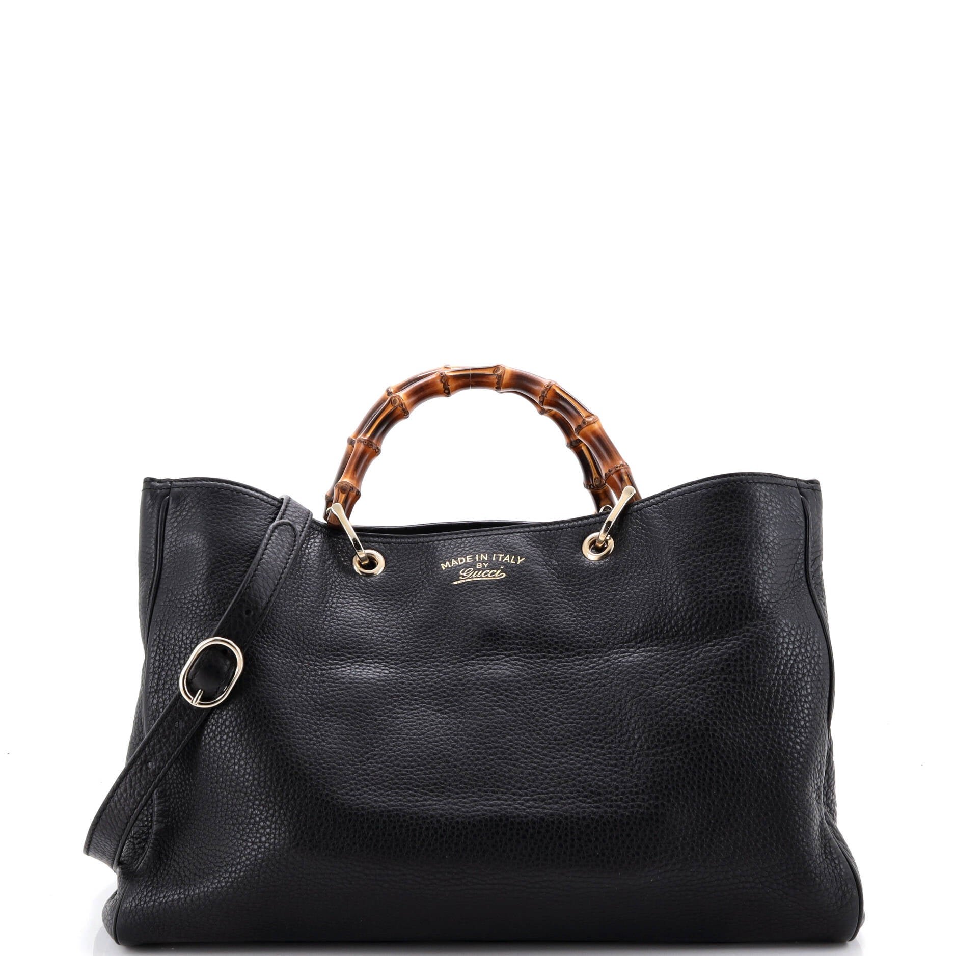 Bamboo Shopper Tote Leather Large