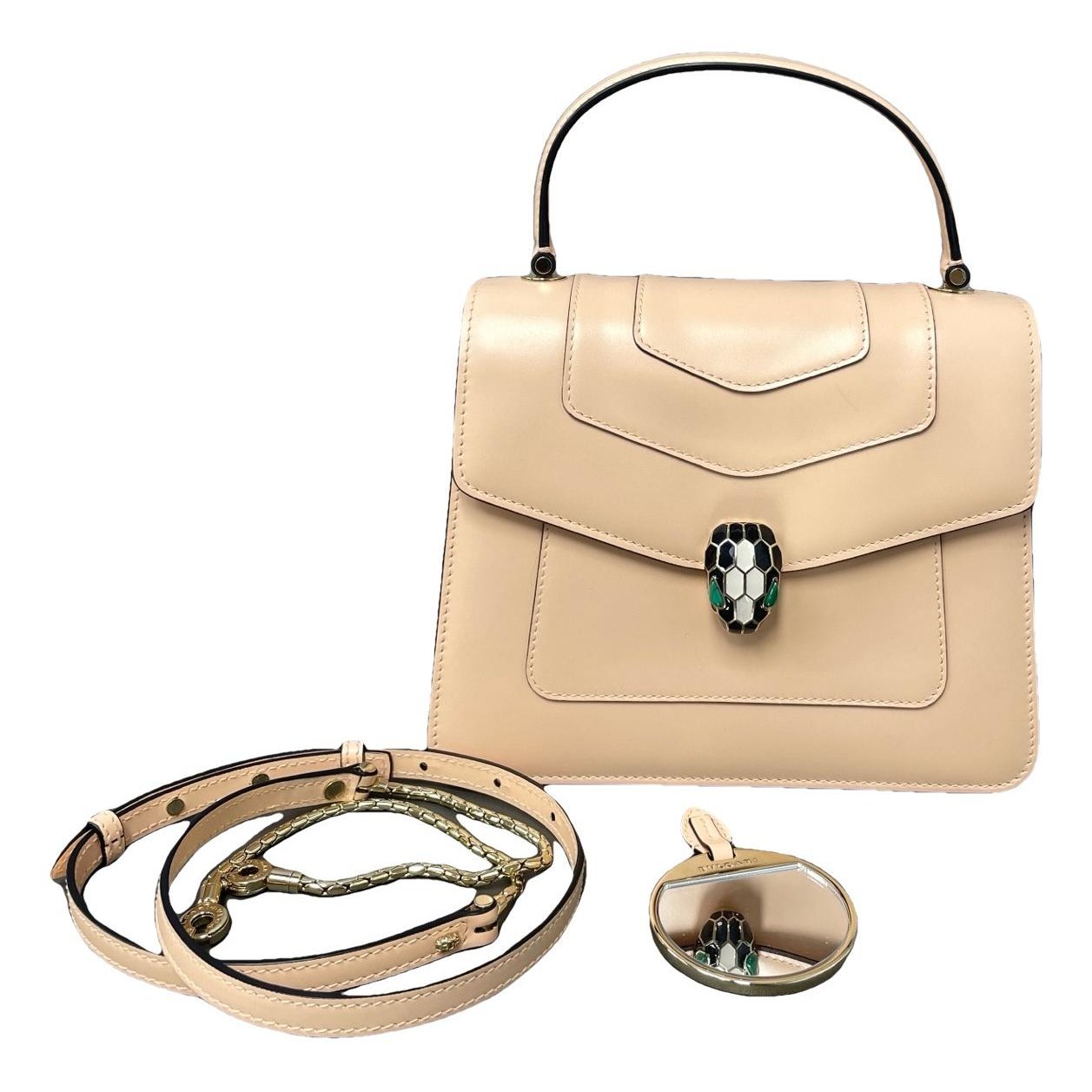 Serpenti leather handbag