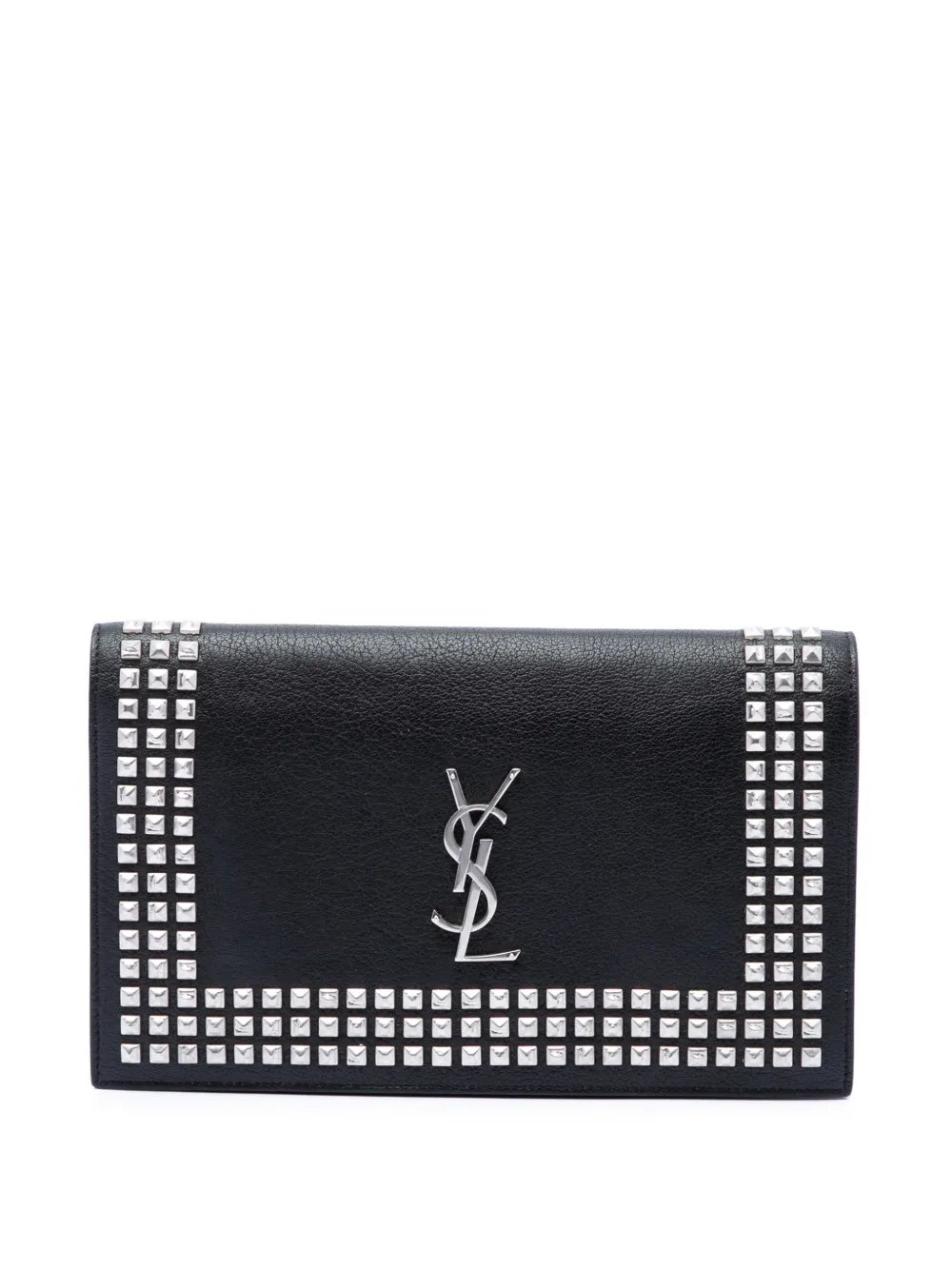 2015 Studded Leather Monogram clutch bag