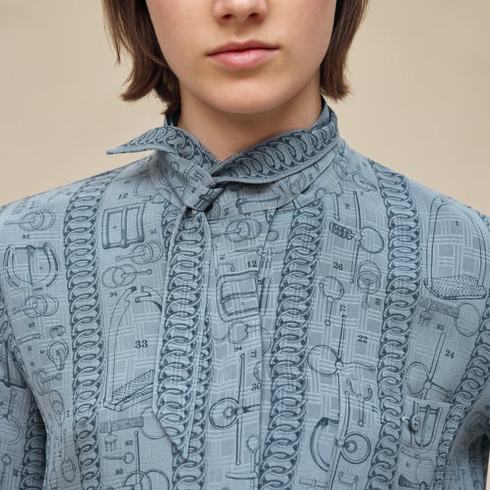 Bleu Adriatique "Cahier Du Colporteur" Shirt