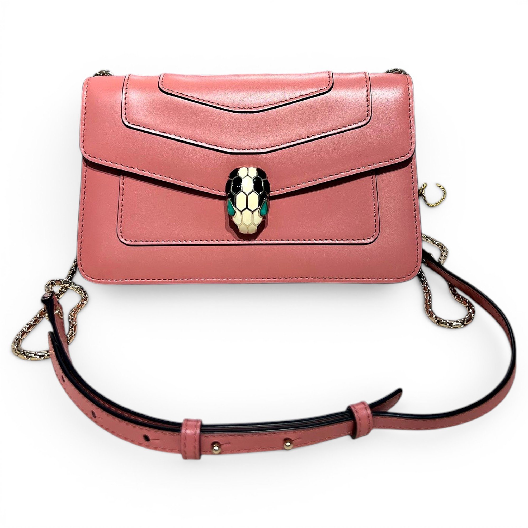 Serpenti leather handbag