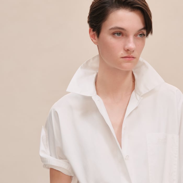 Blanc Shirt Dress
