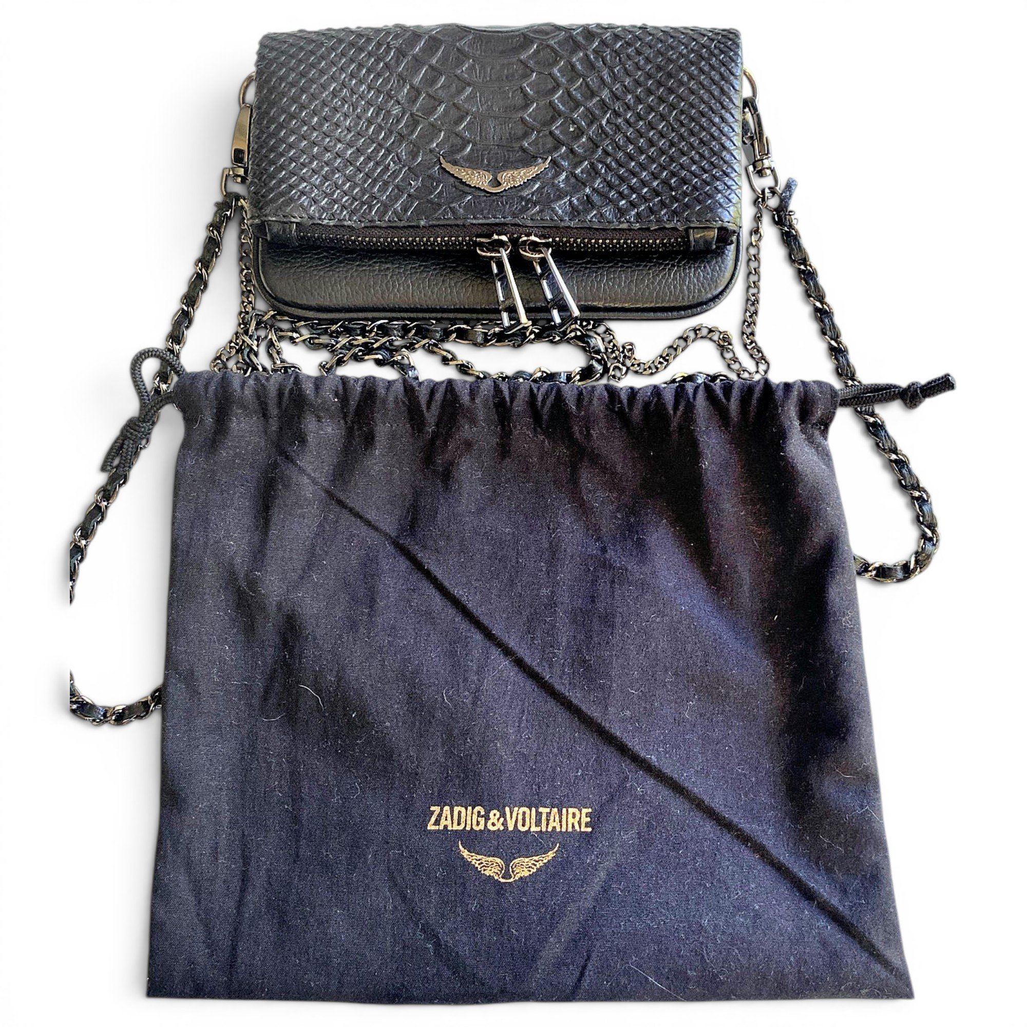 Leather clutch bag