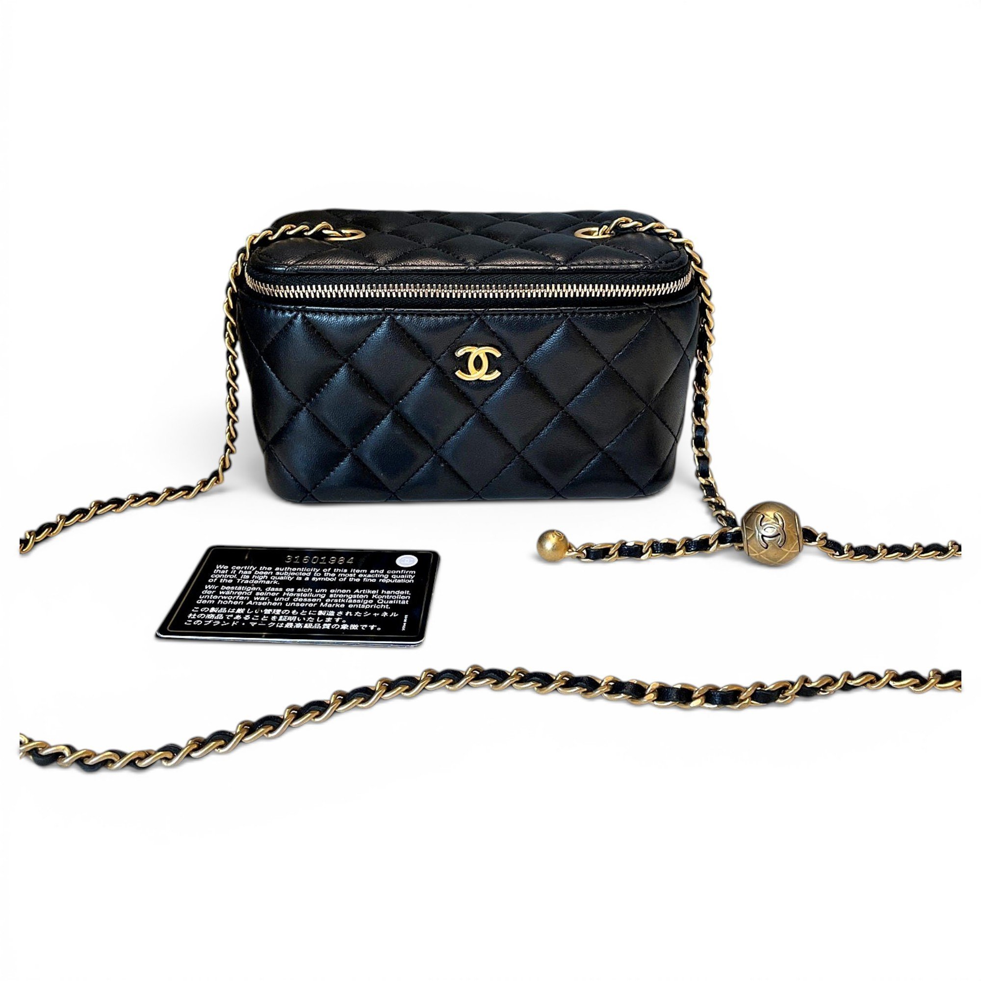 Trendy CC Vanity leather handbag