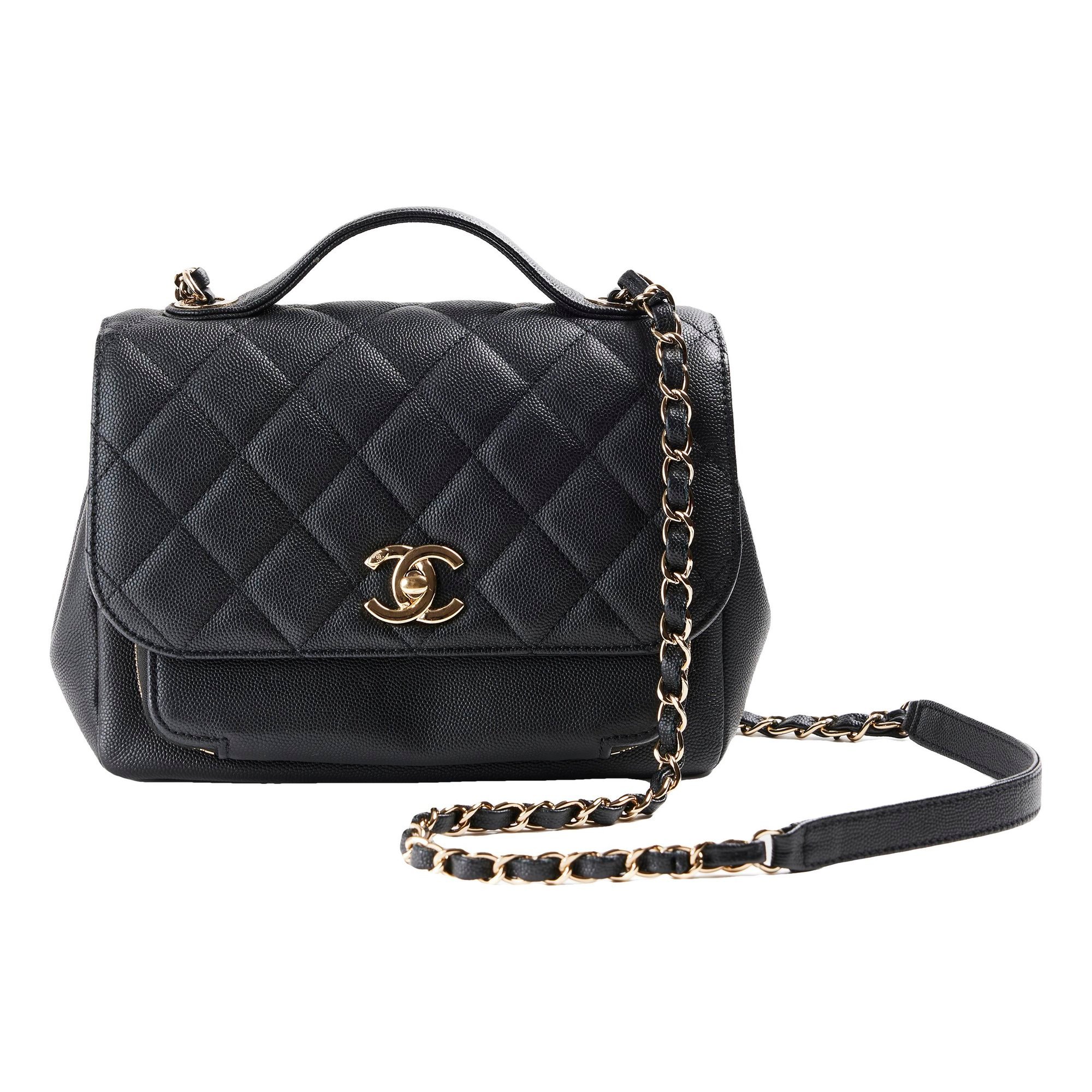 Business Affinity patent leather handbag