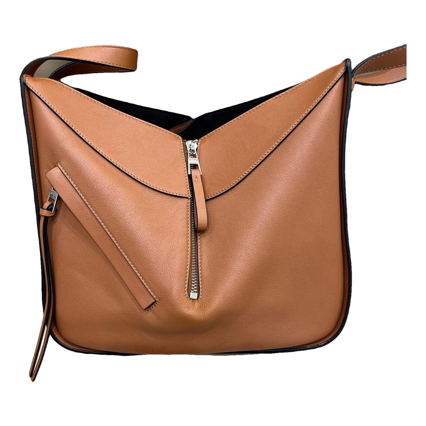 Hammock leather handbag