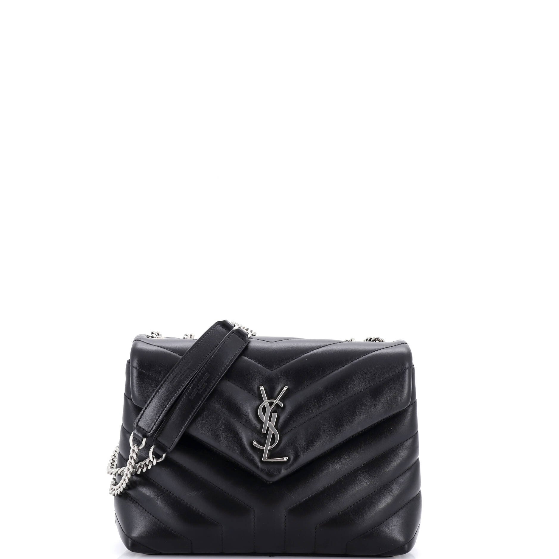 Saint Laurent Loulou Shoulder Bag Matelasse Chevron Leather Small