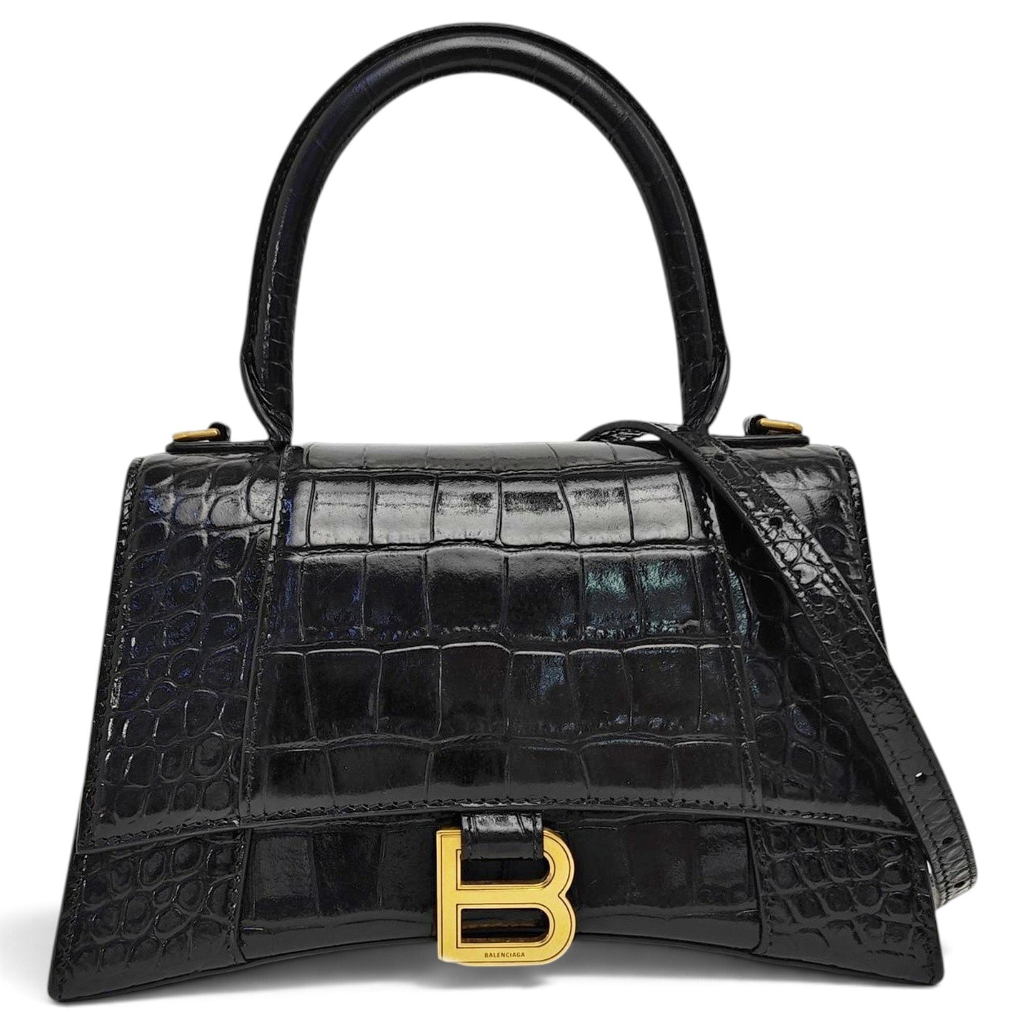 Balenciaga Hourglass leather handbag