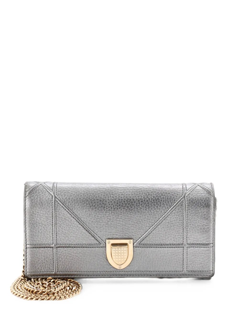 Diorama Croisiere Chain Wallet Grained Calfskin clutch bag