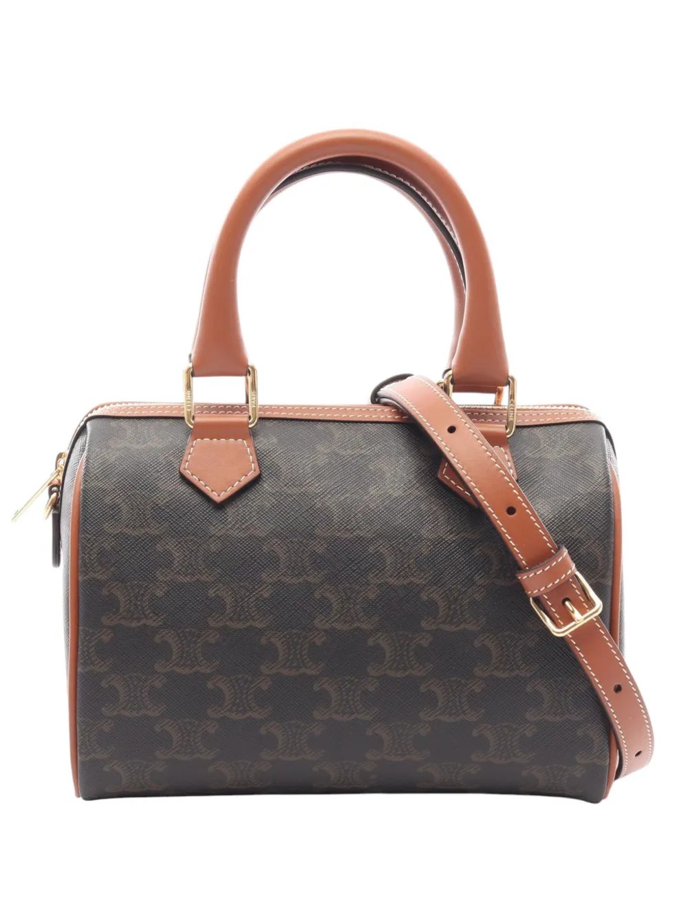 2000-2026 Small Triomphe Coated Canvas Boston Bag satchel