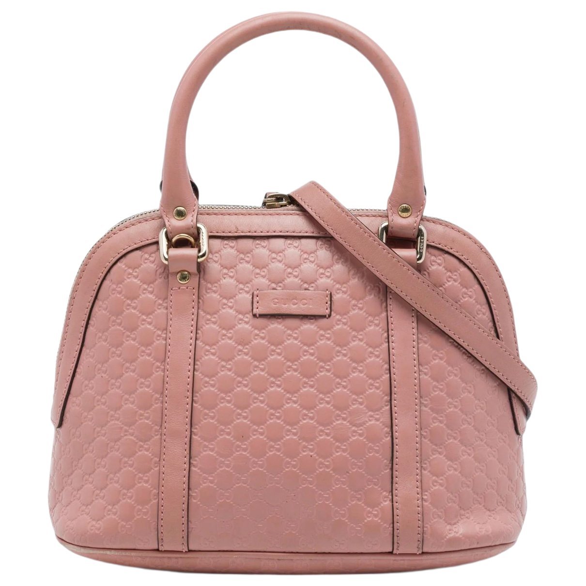 Dôme leather satchel